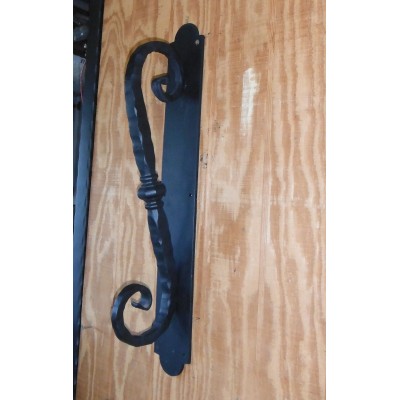 Rustic forged Scrolled door handle - Large   251217029004